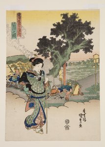 View of Fukuroi by Utagawa Kunisada
