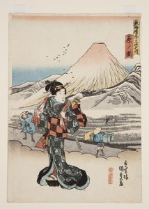 View of Hara by Utagawa Kunisada