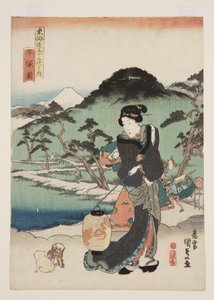View of Hiratsuka by Utagawa Kunisada