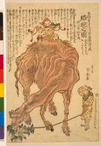 A Camel by Utagawa Kuniyasu