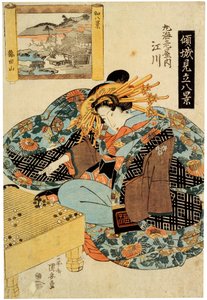 Egawa from the Maruebiya House, late 1820s by Utagawa Kuniyasu