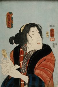 Bandō Shūka as Hashimotoya Shiraito by Utagawa Kuniyoshi