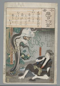 Ogura Imitation of the One Hundred Poems by Utagawa Kuniyoshi