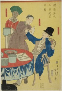Banquet at a Foreign Merchant House in Yokohama