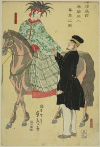 Merchants of Yokohama: French Woman on Horseback