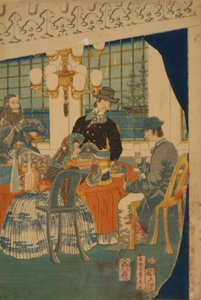 Parlour of a Foreign Mercantile House in Yokohama, 1861