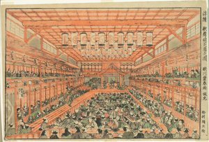 Perspective Picture of a Kabuki Theater by Utagawa Toyoharu