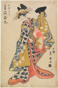 Actor Yoshizawa Yūshi as Ōiso no Tora by Utagawa Toyokuni