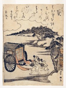Heartvine (Aoi): The clash of carriages at the Kamo Festival by Utagawa Toyokuni