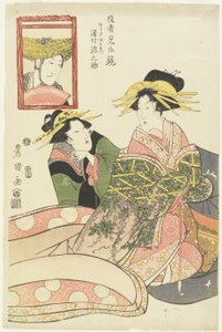 Mirrors of Actor Parodies, Sawamura Gennosuke as Fujiya Izaemon, January 1807 by Utagawa Toyokuni