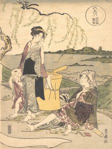 Chofu no Tamagawa by Utagawa Toyokuni I