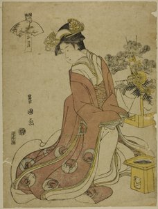 The First Month, from the series "Fashionable Twelve Months" by Utagawa Toyokuni I