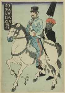 Dutchman Strolling by Utagawa Yoshifuji