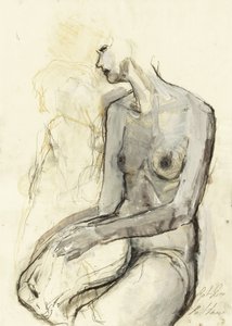 Contemplative Female Nude