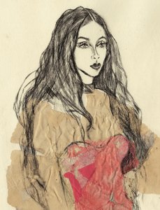Expressive Red Portrait