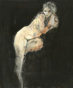 Pensive Female Study by Ute Rathmann