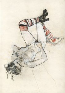 Sensual Figure With Striped Socks