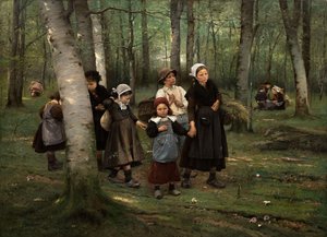 Children in the woods