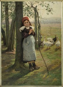 The Goose Girl, ca 1885 by Vaclav Brozik