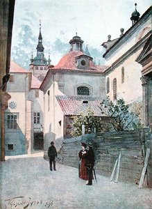 Jirska Ulice, Prague, illustration from 