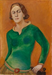 Portrait of Sylvi Kunnas by Väinö Kunnas
