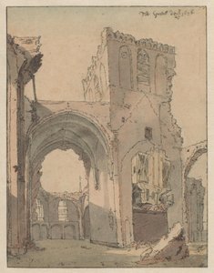 The Ruin of the Grote Kerk at Grave by Valentijn Klotz (attributed to)