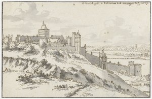View of the Valkhof and Belvedere at Nijmegen