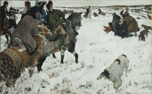 Peter I On The Hunt, 1902 by Valentin Aleksandrovich Serov