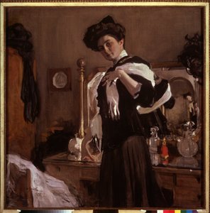 Portrait of Henrietta Hirshmann by Valentin Aleksandrovich Serov