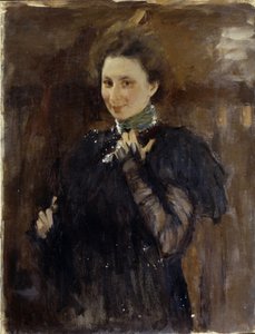 Portrait of Mara Oliv by Valentin Aleksandrovich Serov