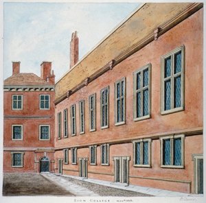 Sion College, City of London, 1806 by Valentine Davis