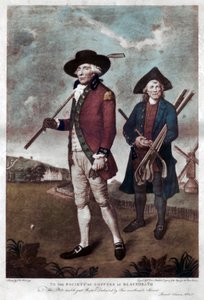 A Golfer and His Caddie by Valentine Green