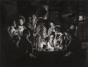 An Experiment on a Bird in the Air Pump After Joseph Wright of Derby by Valentine Green