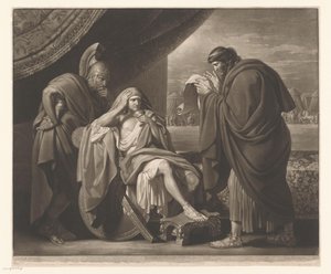 Philip of Acarnania Reading a Letter to Alexander the Great by Valentine Green
