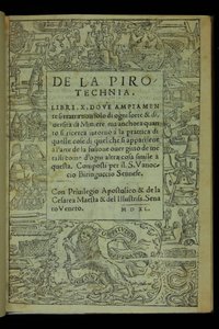 De la Pirotechnia by Vannoccio Biringucci