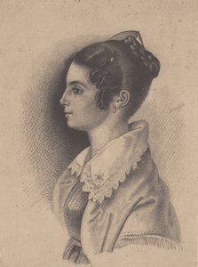 Countess Vera Fyodorovna Vyazemskaya, née Gagarina by Vasili Fyodorovich Binemann