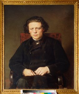 Portrait of Anton Rubinstein by Vasili Grigorevich Perov