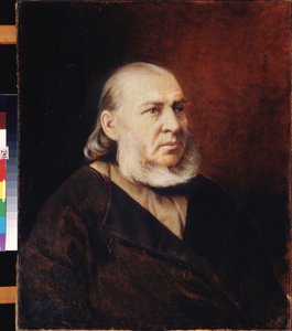 Portrait of the Writer Sergei Timofeievitch Aksakov by Vasili Grigorevich Perov