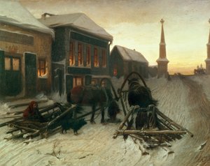 The Last Tavern at the City Gates by Vasili Grigorevich Perov
