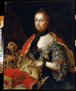 Portrait of Empress Maria Theresia of Austria by Vasili Kozmich Berezin