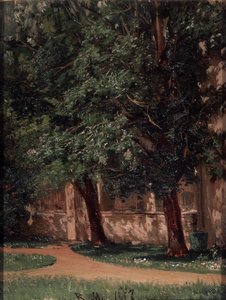 Near the Tretiakovs House by Vasili Maksimovich Maksimov