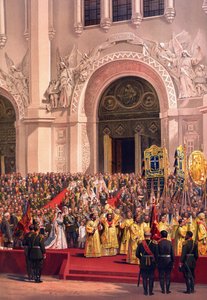 The Imperial Couple Leaving the Cathedral of Christ the Saviour