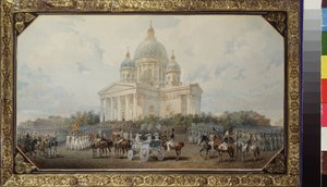 The Parade in Front of Saint Isaac