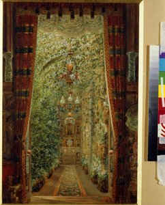 The Winter Garden in the Yusupov Palace in St Petersburg by Vasili Semenovich Sadovnikov