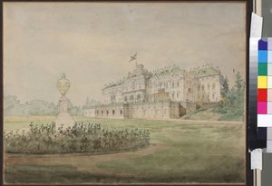 View of the Constantine Palace in Strelna near St. Petersburg by Vasili Semenovich Sadovnikov