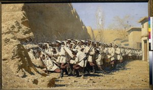 At the Fortress Walls; Let Them In! by Vasili Vasilievich Vereshchagin
