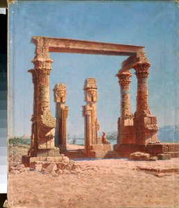 Egyptian Temple Ruins by Vasili Vasilievich Vereshchagin