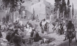 Jesus and the woman caught in adultery by Vasilij Dmitrievich Polenov