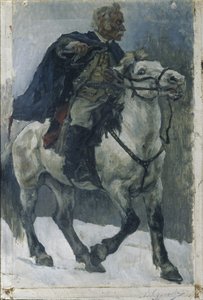 Alexander Suvorov on horseback, 1897-1898 by Vasilij Ivanovic Surikov