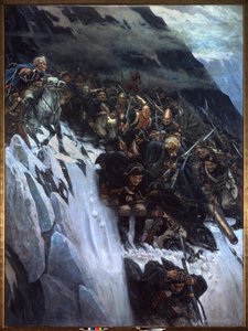 March of Suvorov through the Alps in 1799 by Vasilij Ivanovic Surikov